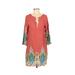 Entro Casual Dress - Shift: Red Dresses - Women's Size Small