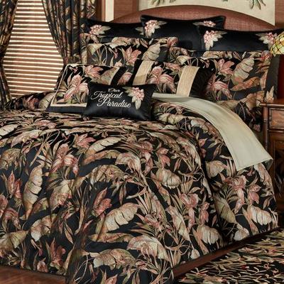 Barbados Grande Bedspread Black, King, Black