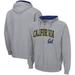 Men's Colosseum Heathered Gray Cal Bears Arch & Logo 3.0 Full-Zip Hoodie