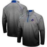 Men's Colosseum Heathered Gray Boise State Broncos Sitwell Raglan Quarter-Zip Jacket