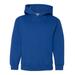 Russell Athletic 995HBB Youth Dri-Power Fleece Pullover Hood T-Shirt in Royal Blue size Small | Cotton Polyester