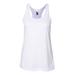 Badger Sport 4166 Athletic Women's B-Core Performance Racerback Tank Top in White size Medium | Polyester BG4166