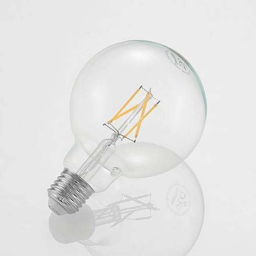 LED-Lampe E27 4W 2.700K G95 Globe, Filament, klar