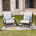 Alcott Hill® Reid Outdoor Rocking Motion Patio Chair w/ Cushions in Gray | 42.9 H x 28.1 W x 34.6 D in | Wayfair 001103DE7A7F497DBC97A3319101089C