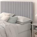 Wade Logan® Karp Panel Headboard Upholstered/Polyester in Gray | 45.7 H x 78.9 W x 3.1 D in | Wayfair B2B71DC0790F40BDBF495995E844952E