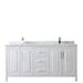 Wyndham Collection Daria 72" Double Bathroom Vanity Set Wood/Marble in White | 35.75 H x 72 W x 22 D in | Wayfair WCV252572DWHCMUNSMXX