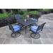 South Ponto 5-piece Aluminum Square Dining Set with Swivel Chairs by Havenside Home