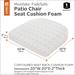 Classic Accessories Contoured Patio Cushion Foam - 2" Thick - High-Density Foam