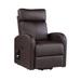 Horizontal Tufted Ricardo Power Lift Recliner for Living Room,Brown PU