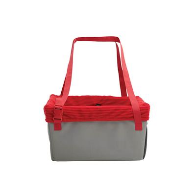 EveryYay Road Trippin' Gray Car Booster Seat, Red, Small