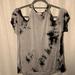 American Eagle Outfitters Tops | American Eagle Tie Dye Cold Shoulder Top | Color: Black/Gray | Size: One Size