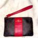 Coach Bags | Coach Wallet Like New, Never Used. | Color: Brown/Red | Size: Smaller Wallet With A Few Credit Card Holders