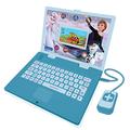 Lexibook Frozen Educational and Bilingual Laptop French/English - Toy for Child Kid (Boys & Girls) 130 Activities, Learn Play Games and Music - Blue and Purple - JC798FZi1