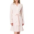 Schiesser Women's Mix + Relax Mantel, 95cm Bathrobe, Pale Pink, UK 14