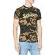 Schott NYC Men's Tslogo T-Shirt, Green (Camo/Khaki Camo/Khaki), XX-Large