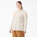 Dickies Women's Plus Long Sleeve Thermal Shirt - Oatmeal Heather Size 2X (FLW198)