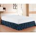 ELEGANT COMFORT Elegant 14” Bed Skirt in Blue | 14 H x 12 W x 6 D in | Wayfair WF-LS-MultiRuffled-BedSkirt Full Navy Blue