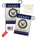 Breeze Decor 2-Sided 19 x 13 In. Us Army Retired Garden Flag Set | 18.5 H x 13 W in | Wayfair BD-MI-GS-108478-IP-BO-D-US20-UN