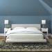Wade Logan® Mckie Platform Bed Upholstered/Polyester in Gray | 30 H x 73 W x 101 D in | Wayfair 163B2958648F44D39EDFBAF25DEDD733