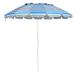 Arlmont & Co. Astolfo 8 Ft Beach Umbrella Outdoor Tilt Sunshade Sand Anchor W/carry Bag Metal in Blue/Navy | 86 W x 86 D in | Wayfair