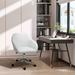 Latitude Run® Mid-Back Office Task Chair Upholstered in Gray/White | 31 H x 23.5 W x 23.25 D in | Wayfair BACAFC06B3B84A30A07F0BF2854FE590