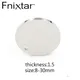 Fnixtar-Breloques en acier inoxydable poli miroir estampage rond breloques vierges pour bricolage