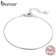 Bamoer – Bracelets en argent Sterling Bracelets pour femme chaîne à maillons serpent breloques