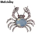 Wuli & baby – broche crabe en cr...