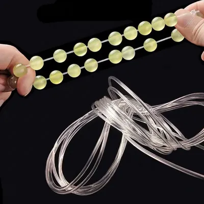 Rouleau de cordon transparent élastique pour conception de bijoux fil pour la fabrication