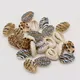 Coquillages de Mer Naturels Imprimé Léopard Perles de Conque pour Bijoux Tribaux Accessoires