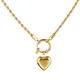 Long collier torsadé en acier inoxydable pour femme breloques coeur creux pendentif bijoux cadeau