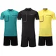 Uniforme d'arbitre de football professionnel chemises d'arbitre de football maillot de football