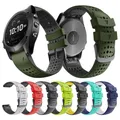 Bracelet de montre en Silicone 22mm pour Garmin Fenix 6 pour GPS Easyfit pour Garmin MARQ/Fenix