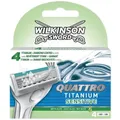 Wilkinson Sword QufreshTitanium-Recharge de rasoir sphérique sensible 1 paquet 4 pièces