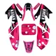 Autocollants Graphiques de Couleur Rose 3M pour Moto Alberoise Kayo Adaptés au Pit Bike Honda XR50