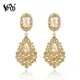 VEYO – boucles d'oreilles de luxe avec strass en cristal longues boucles d'oreilles pour femme de