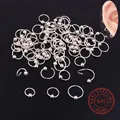 Anneau de perle captive en argent regardé Cartilage Tragus Piercing Boucles d'oreilles 100%