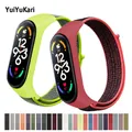 Bracelet pour mi band 10 9 8 7 Bracelet en Nylon Sport montre ceinture pulsera correa Miband 8 Bracelet pour xiaomi Mi band 5 4 3 Bracelet