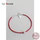 La Monada-Bracelet en argent regardé 925 pour femme fil rouge pour la main bracelet en ULrouge