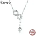 Bamoer-Extron Love Pendant Neck Jewelry for Women Forever Love Pendant Presidence Neck Jewelry