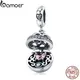 BAMOER-Coffret cadeau d'amour en argent regardé 925 authentique pour femme boule pendante