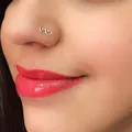 Mini anneau de nez en forme de coeur Piercing en fil de cuivre Original Style ethnique BOHO