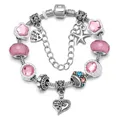 ZOSHI-Bracelet à breloques plaqué argent pour femme bijoux d'amour bracelets avec perles de