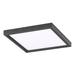 Minka Lavery Coal & Etched White Glass 1 Light Led Flush Mount