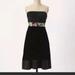 Anthropologie Dresses | $188 Floreat Anthropologie Strapless Velvet Dress | Color: Black | Size: 2