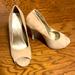 Jessica Simpson Shoes | Jessica Simpson Suede Platform Heels | Color: Tan | Size: 7