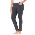 Plus Size Women's The Knit Jean by Catherines in Rich Grey (Size 1X)