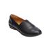 Wide Width Women's The Amelia Flat by Comfortview in Black (Size 9 1/2 W)