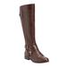 Extra Wide Width Women's The Whitley Wide Calf Boot by Comfortview in Brown (Size 7 WW)