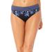 Plus Size Women's Hipster Swim Brief by Swimsuits For All in Purple Blue Patchwork (Size 8)